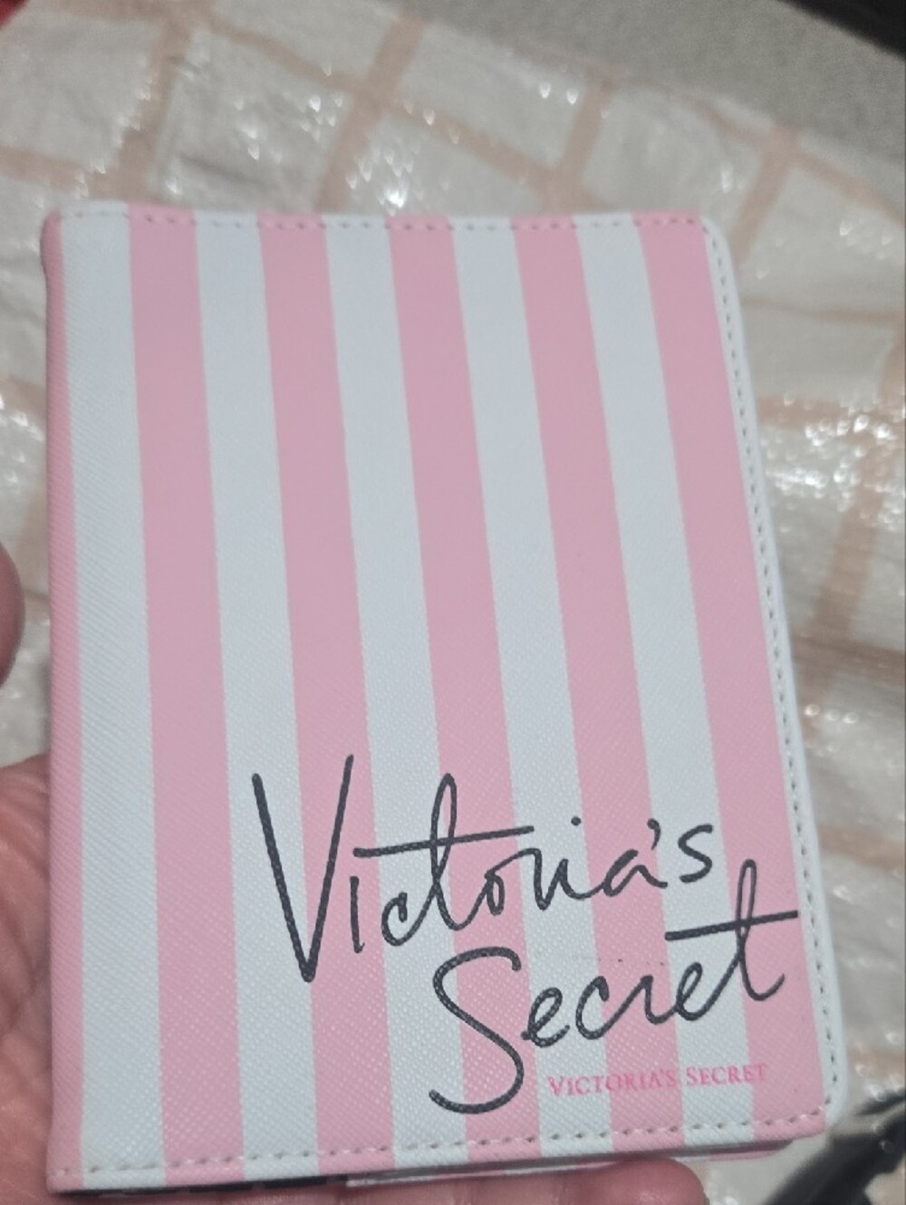 Victoria's Secret Pink & White Striped Travel Accessory Set - Picture 9 of 16